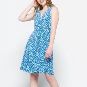 Kaileigh Blue and White Floral Dress